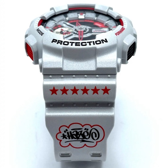 CASIO G-SHOCK X ERIC HAZE Collaboration 30th Anniversary GA-110EH-8AJR Silver - Picture 4 of 11